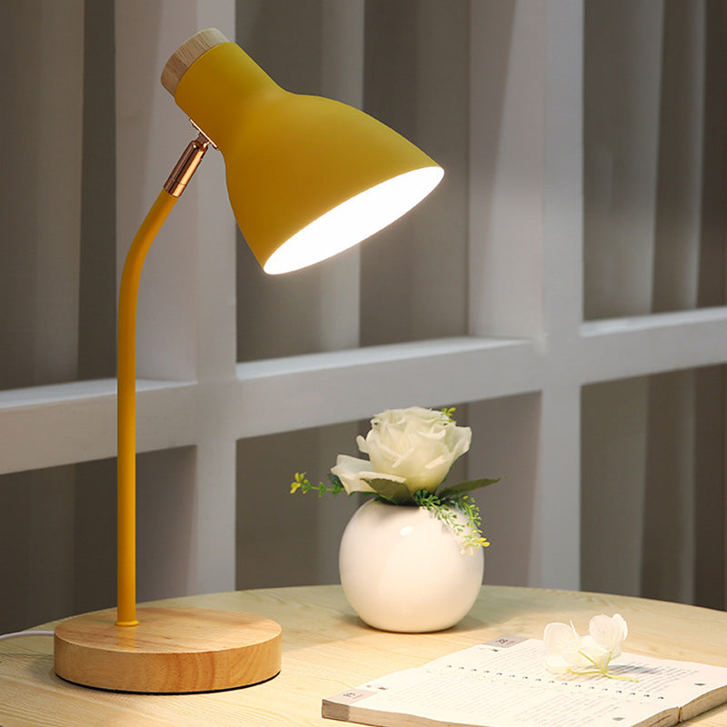Lampe Macaron - Lampe de bureau torche pour enfant avec abat-jour en métal