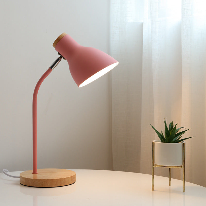 Lampe Macaron - Lampe de bureau torche pour enfant avec abat-jour en métal