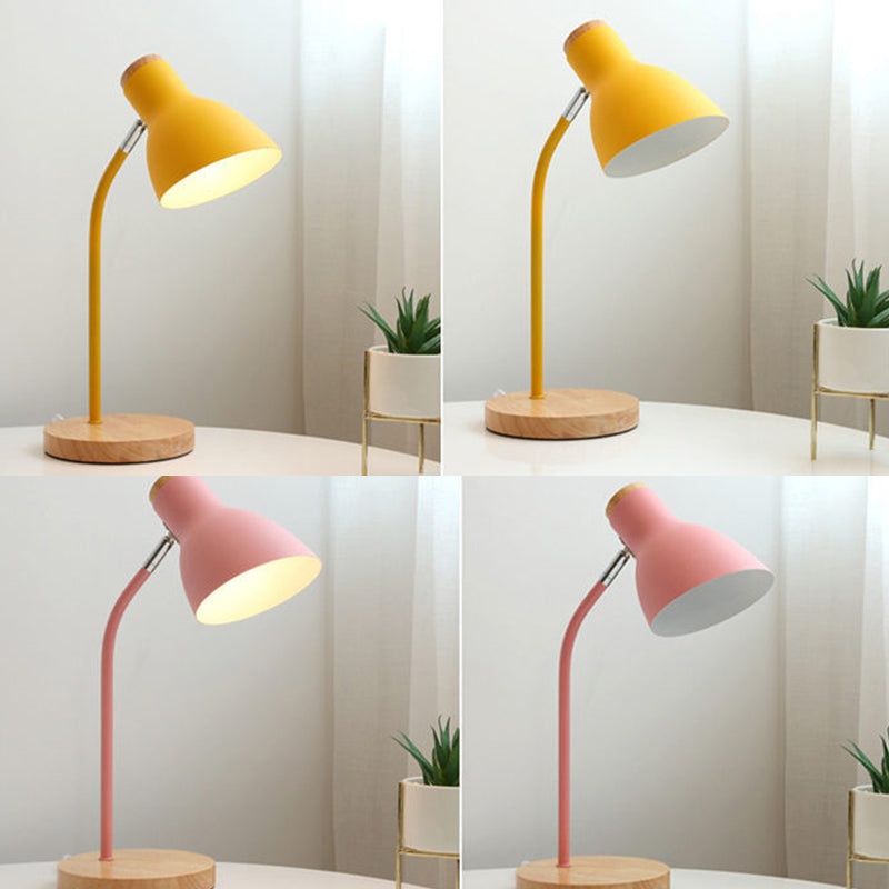 Lampe Macaron - Lampe de bureau torche pour enfant avec abat-jour en métal