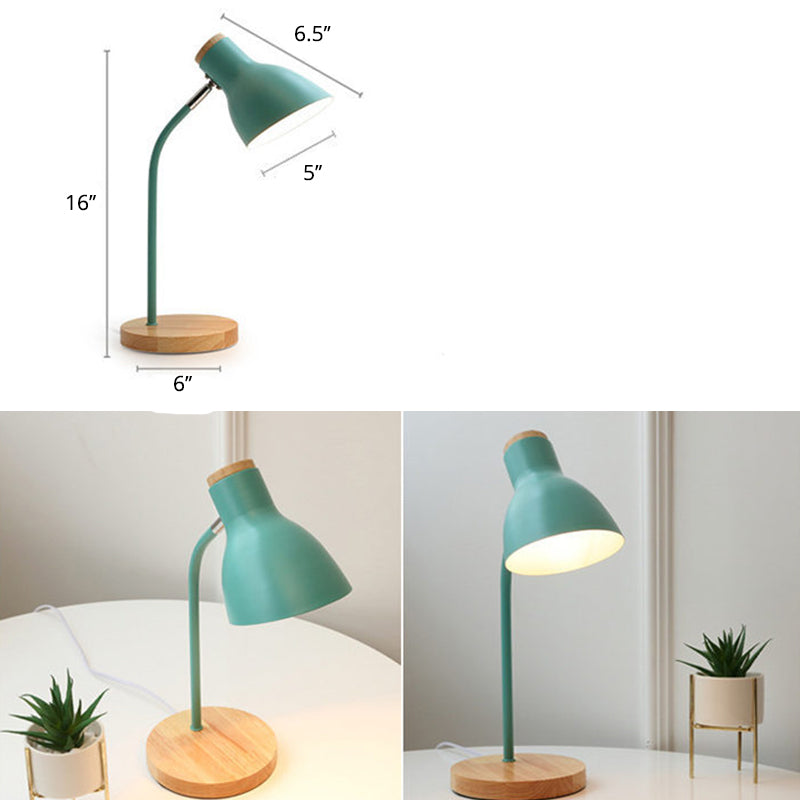Lampe Macaron - Lampe de bureau torche pour enfant avec abat-jour en métal
