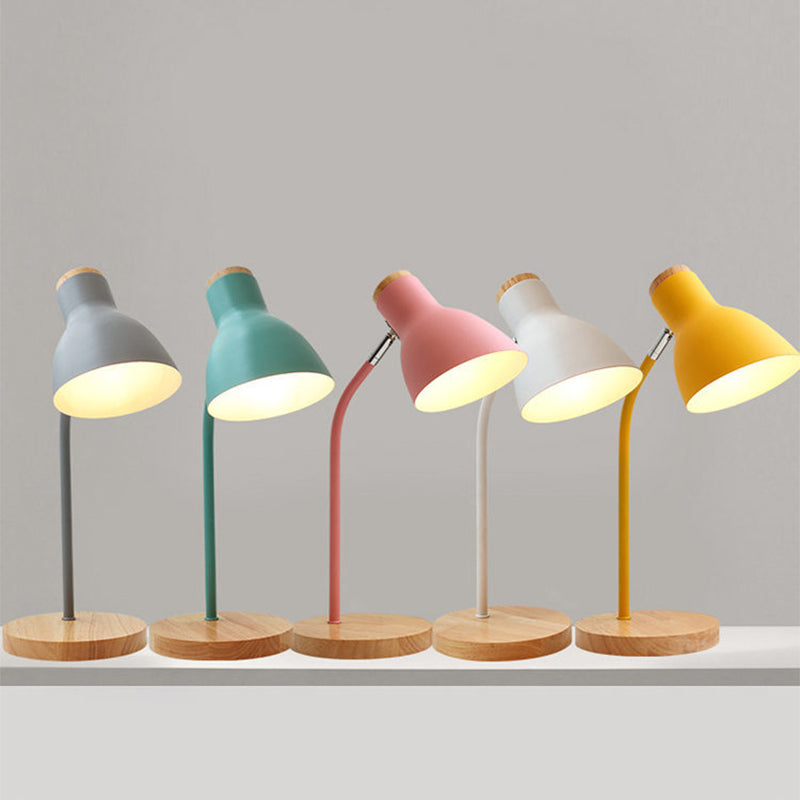 Lampe Macaron - Lampe de bureau torche pour enfant avec abat-jour en métal