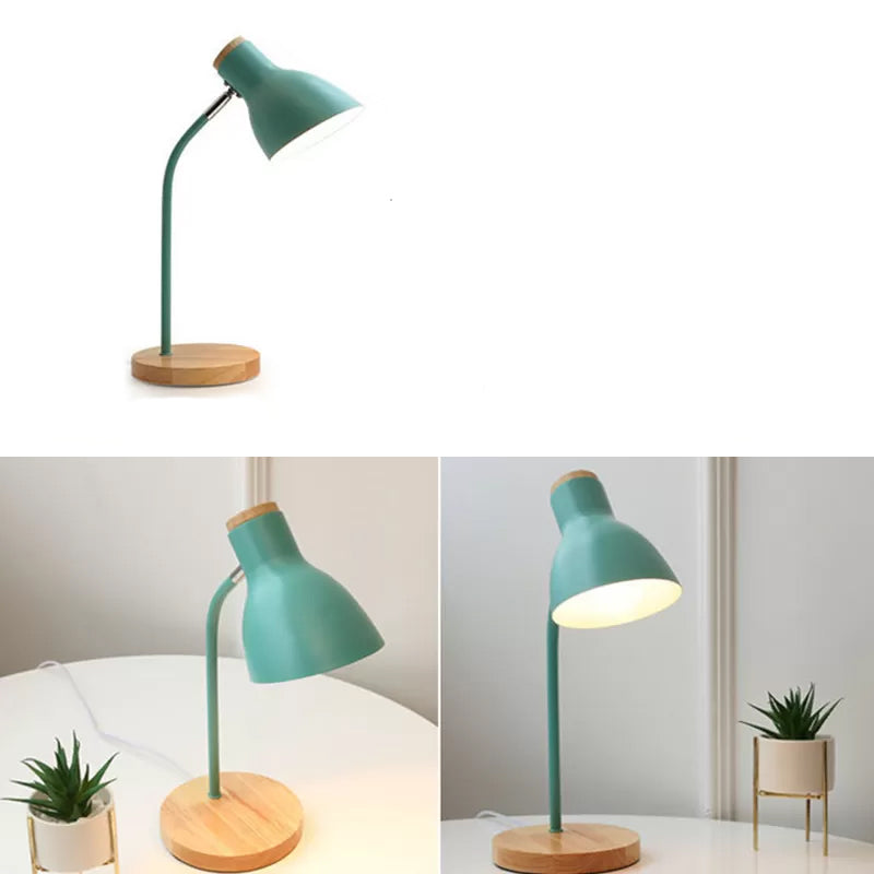 Lampe Macaron - Lampe de bureau torche pour enfant avec abat-jour en métal