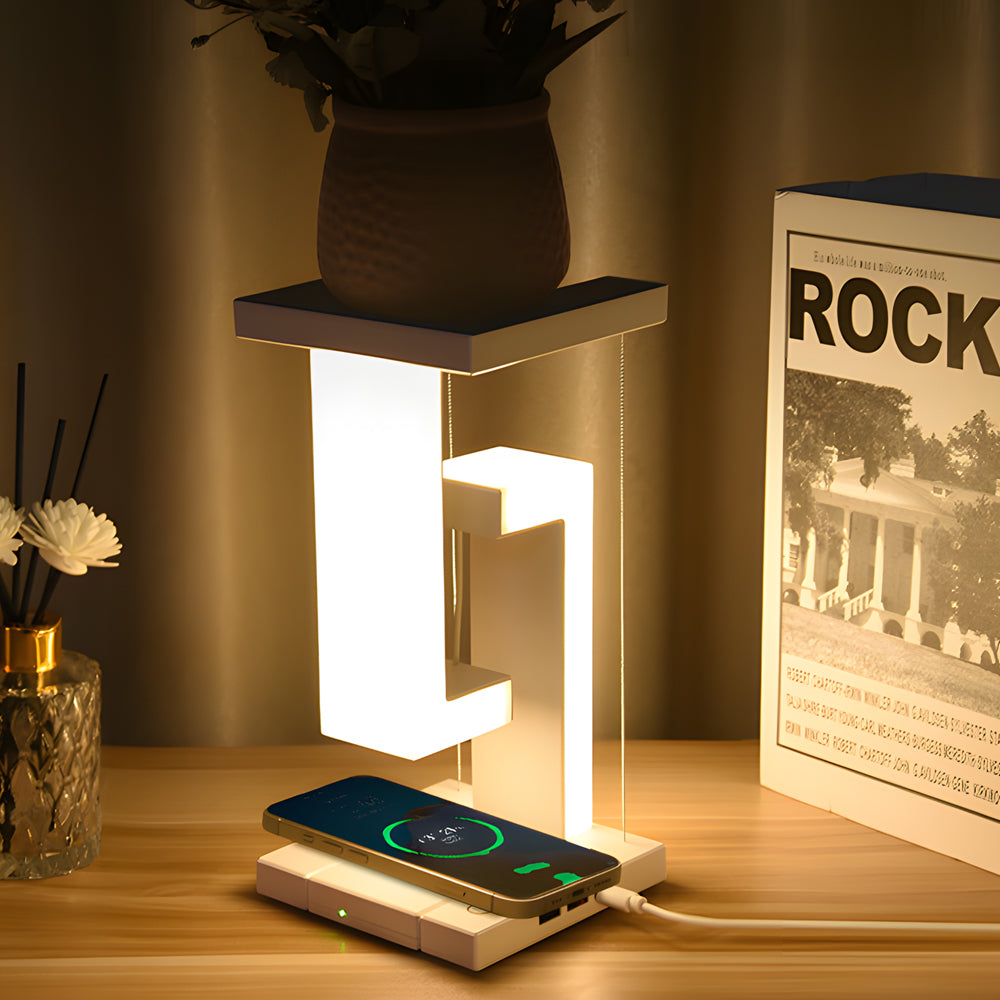 Lampe de Chevet suspendue avec chargeur sans fil intégré