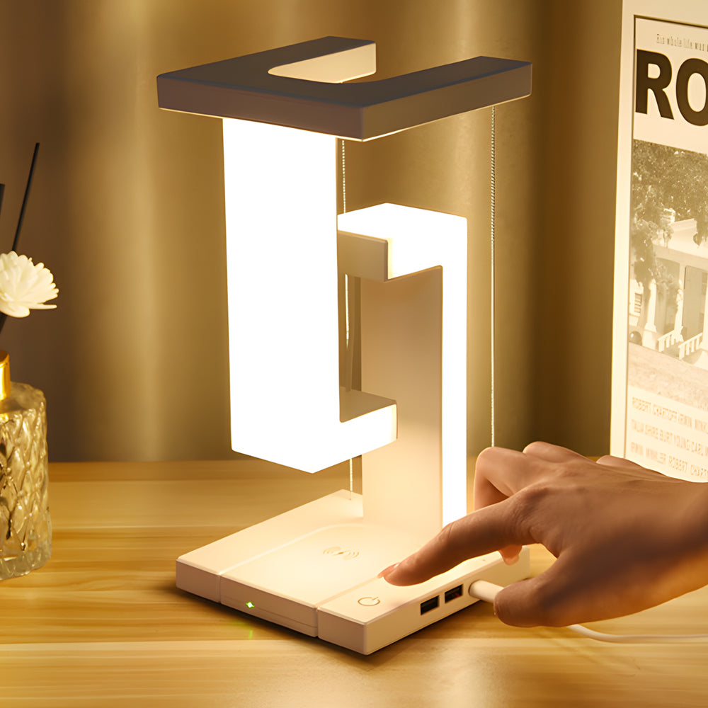 Lampe de Chevet suspendue avec chargeur sans fil intégré