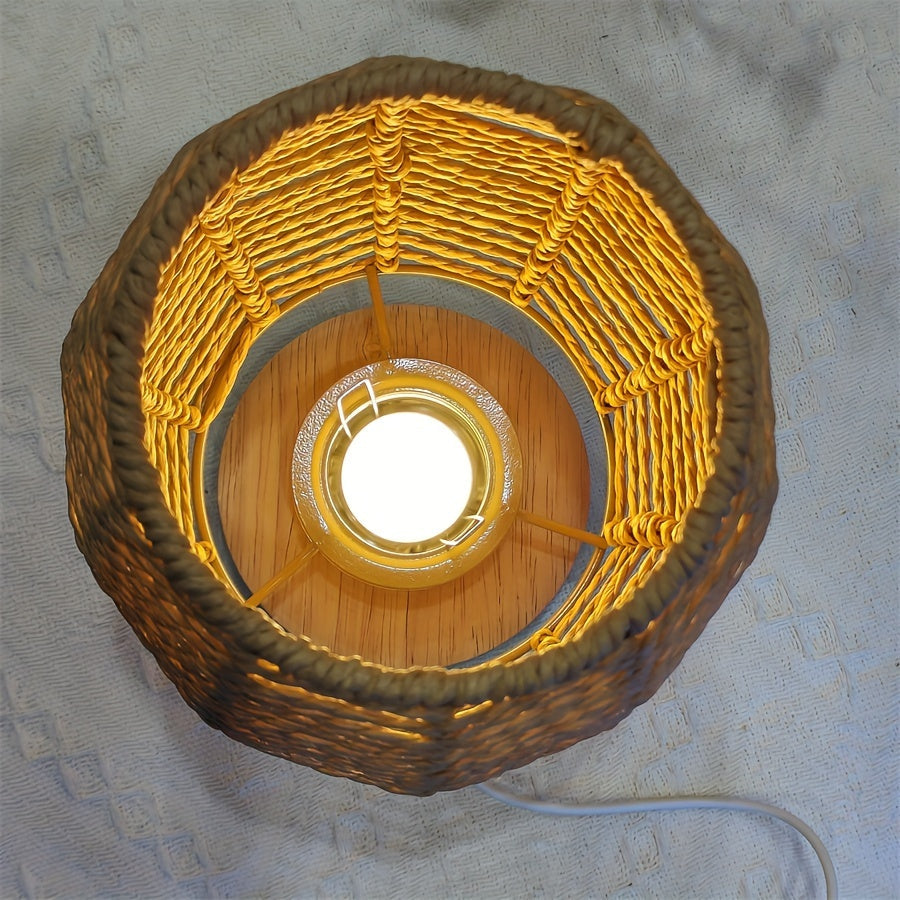 Lampe de Chevet artisanale en bois avec éclairage LED chaleureux