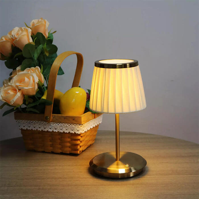Lampe de Chevet en tissu à intensité réglable