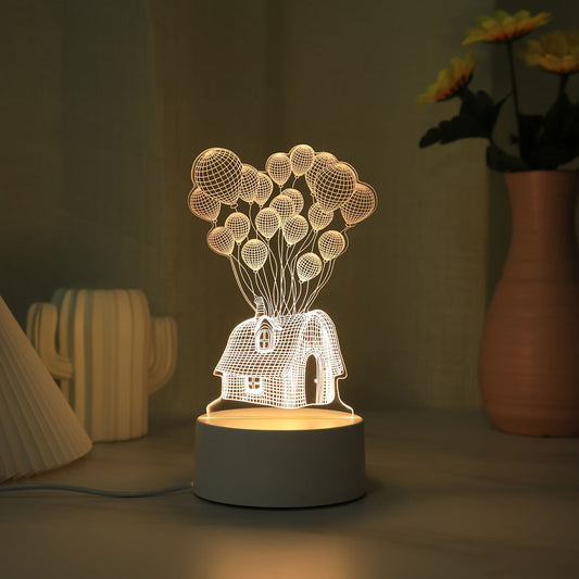 Veilleuse - Lampe de nuit LED 3D en forme de ballon, rechargeable par USB