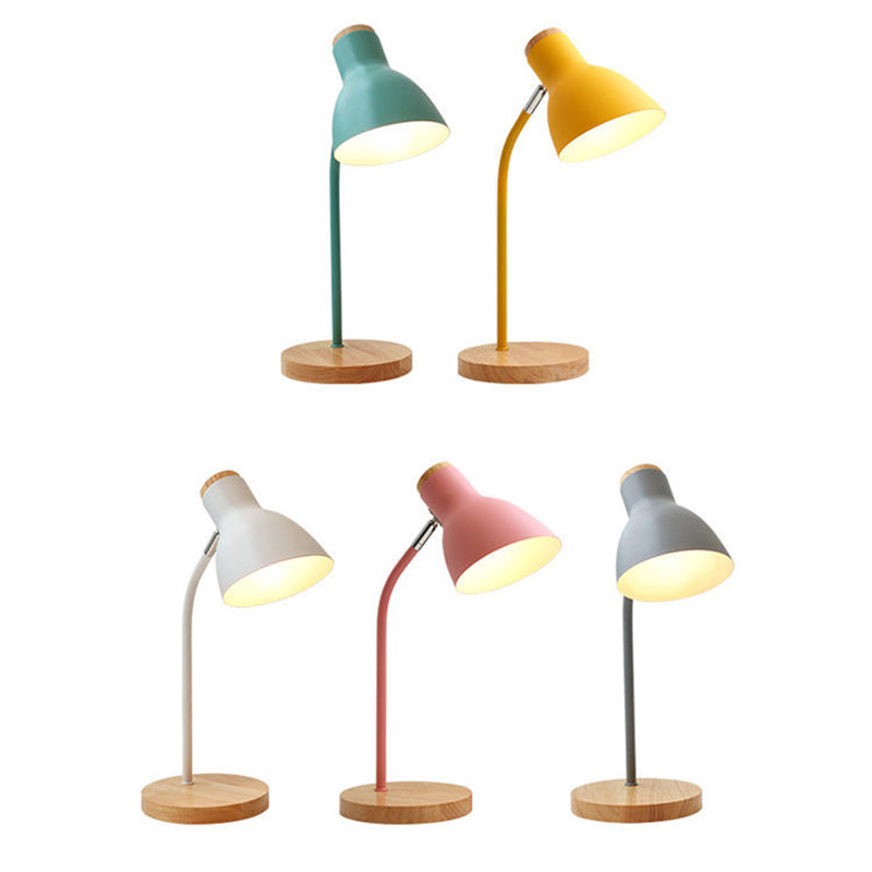 Lampe Macaron - Lampe de bureau torche pour enfant avec abat-jour en métal