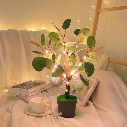 Lampe de chevet LED design branche de sapin