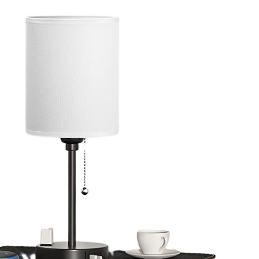Lampe de Chevet à cordon de tirage - 3 températures de couleur, ports USB-C et USB-A, avec prise secteur