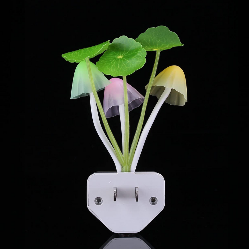 Veilleuse LED à capteur - Champignon coloré à brancher pour une ambiance féerique