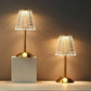Lampe de Chevet en cristal doré élégant